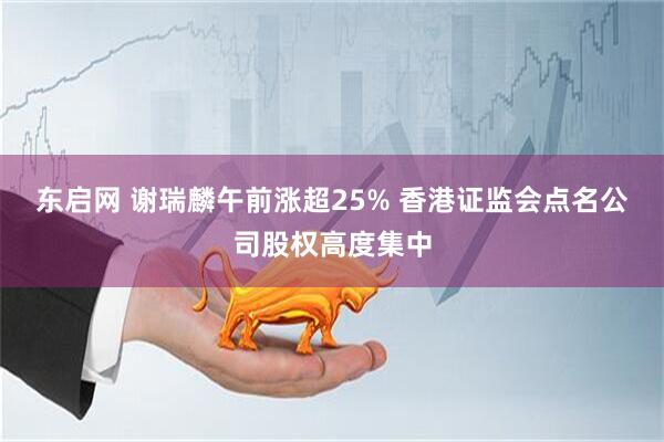 东启网 谢瑞麟午前涨超25% 香港证监会点名公司股权高度集中